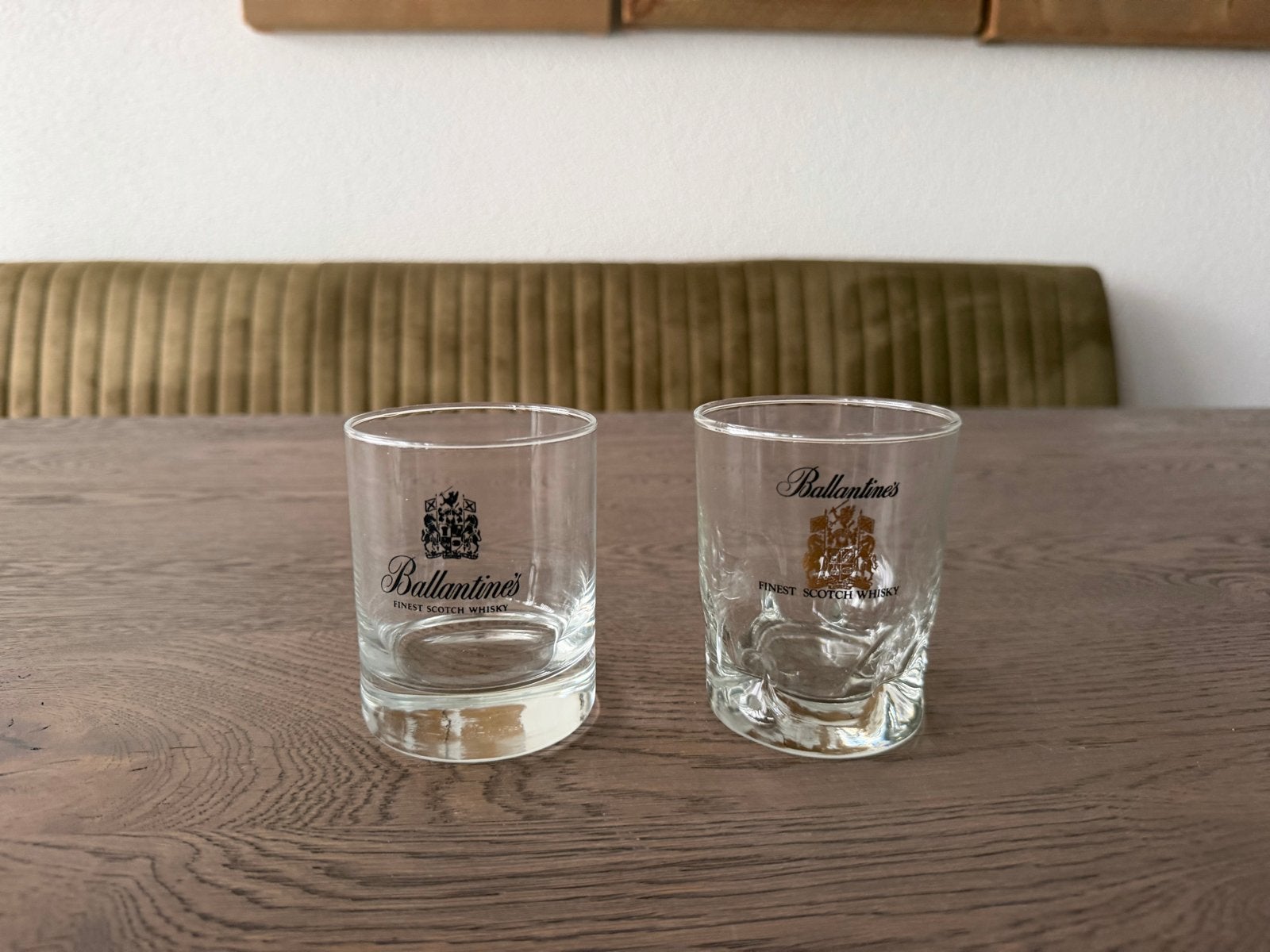 Set van 2 Ballantine's whiskyglazen, Ophalen of Verzenden, Nieuw, Borrel- of Shotglas