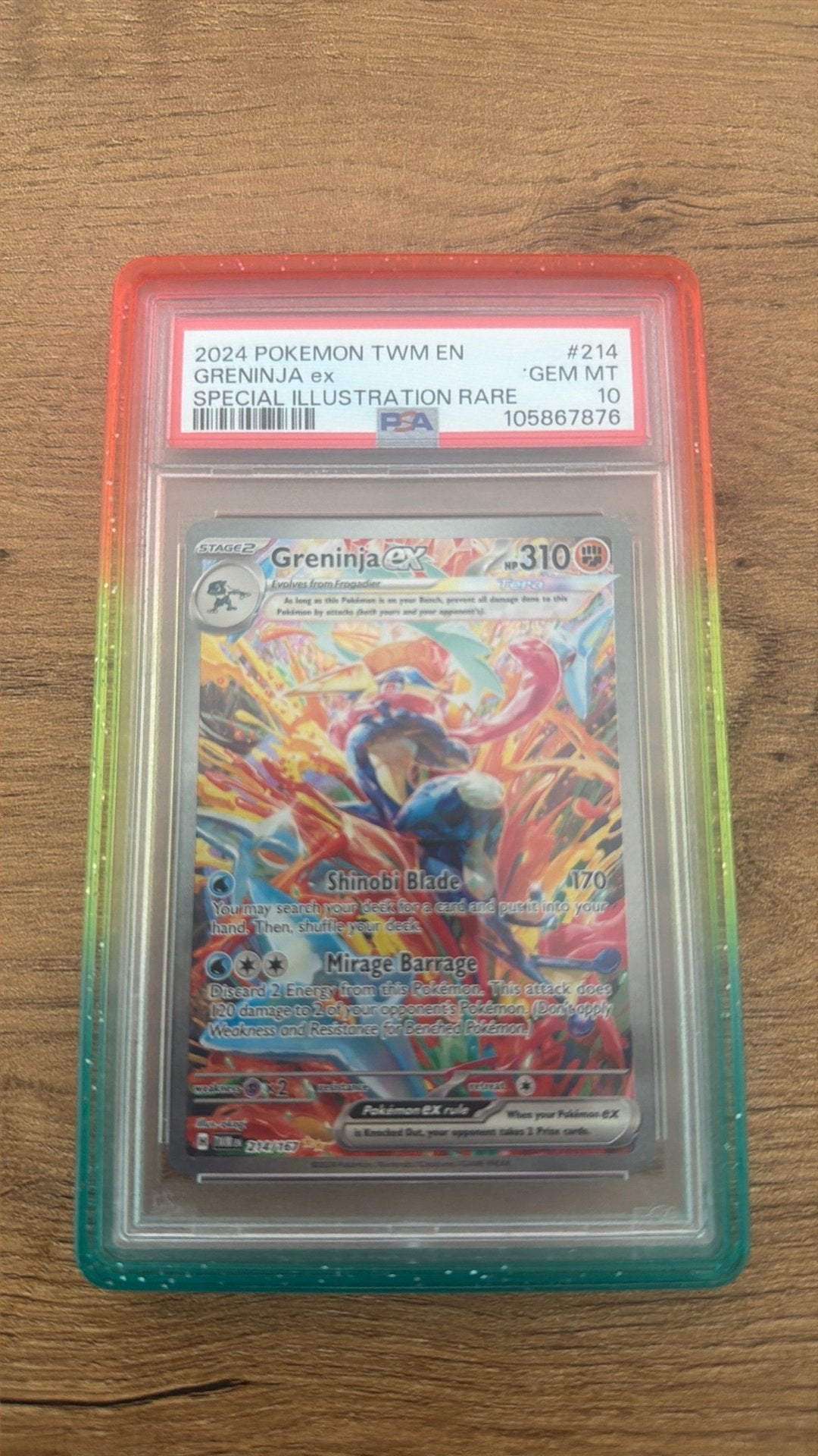 Greninja twm 214 psa 10, Ophalen of Verzenden, Nieuw, Losse kaart, Foil