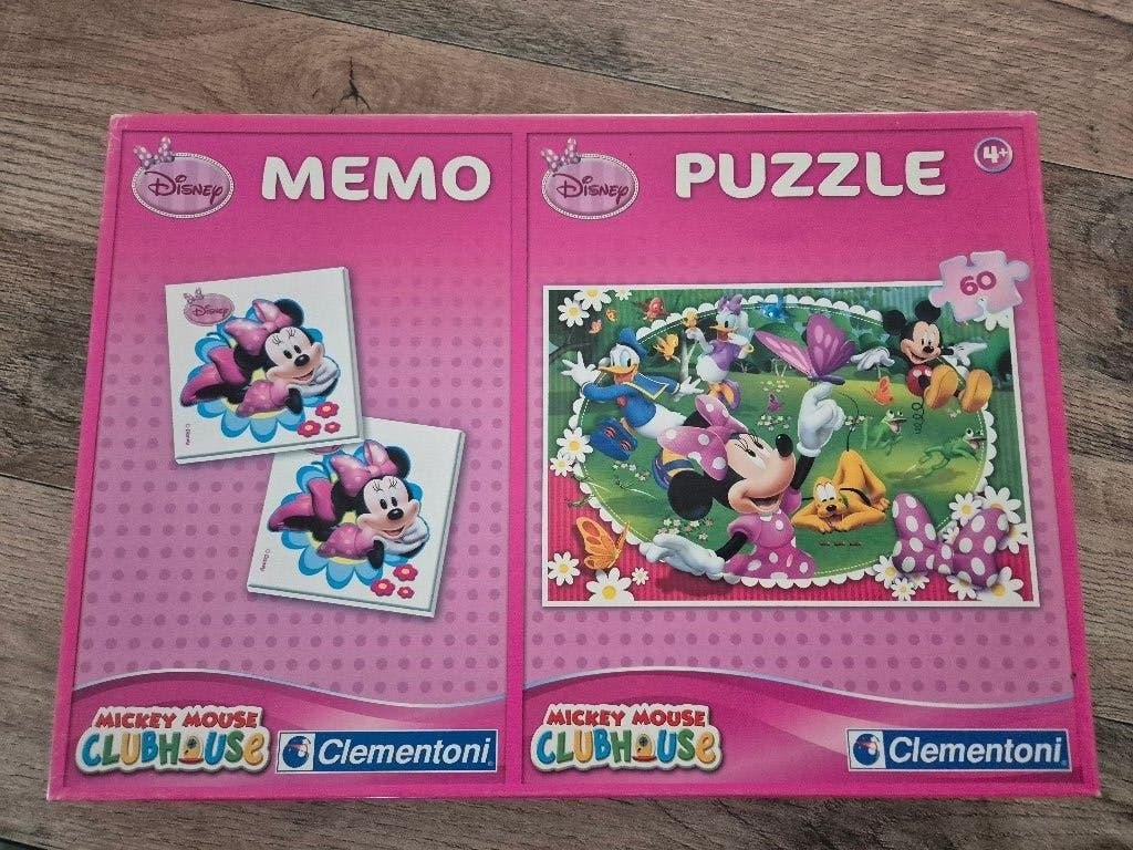 disney puzzel en memo in 1, Ophalen of Verzenden, Meer dan 50 stukjes, Gebruikt, 4 tot 6 jaar