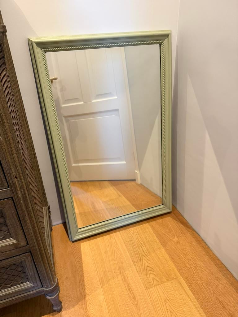 Grote Spiegel - groen, 68x106, Huis en Inrichting, Woonaccessoires | Spiegels, Ophalen, Gebruikt, 100 tot 150 cm, Rechthoekig