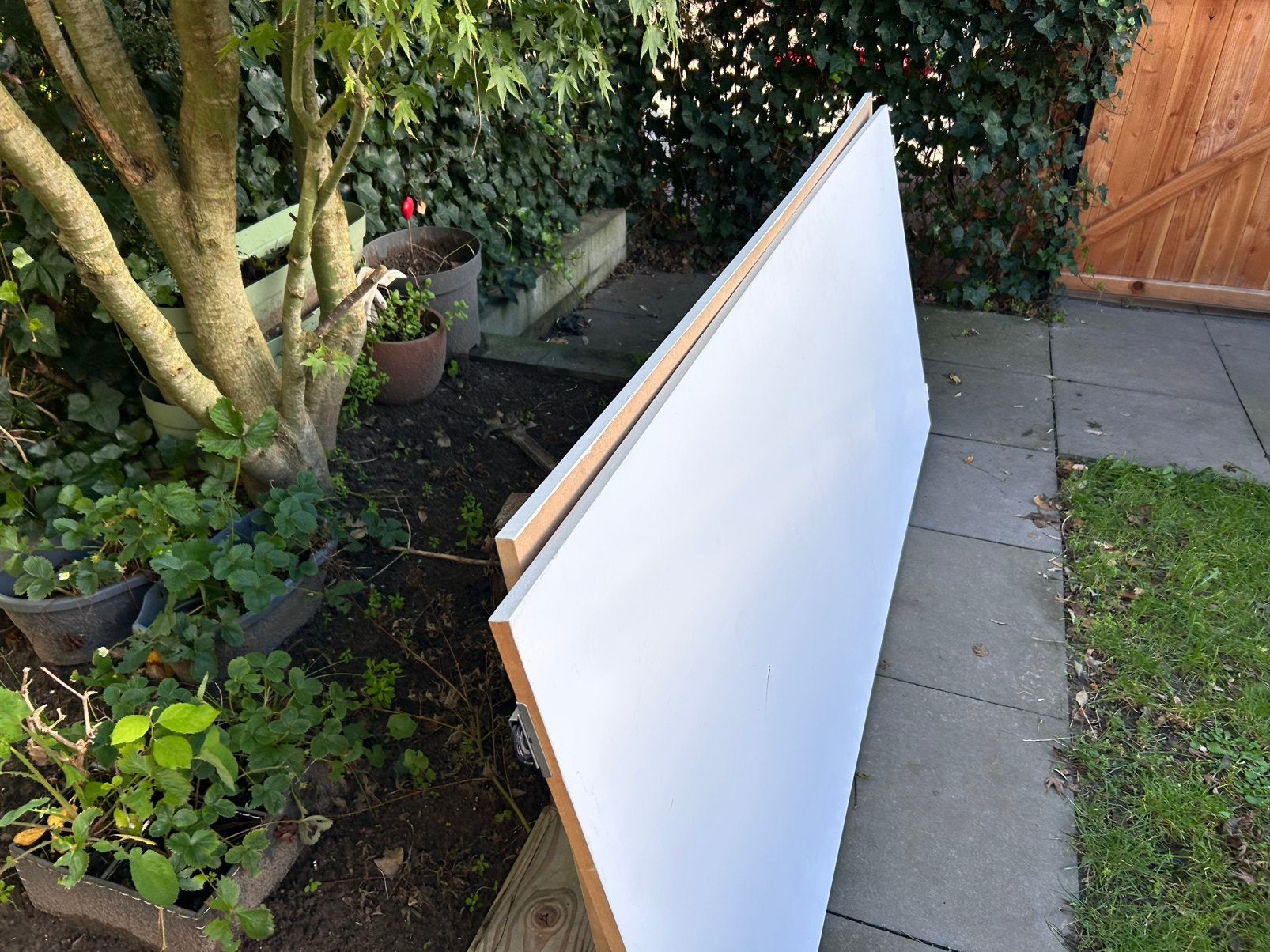 MDF platen / schuifdeuren 232,5x96 cm twee keer, Ophalen, Zo goed als nieuw