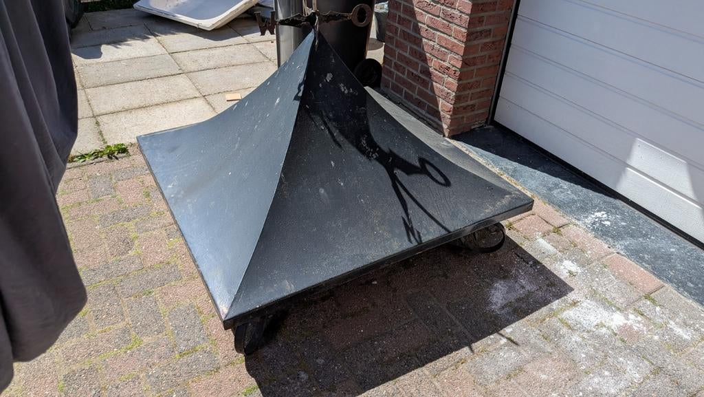 Schoorsteen kap, Ophalen, Gebruikt, Vrijstaande haard