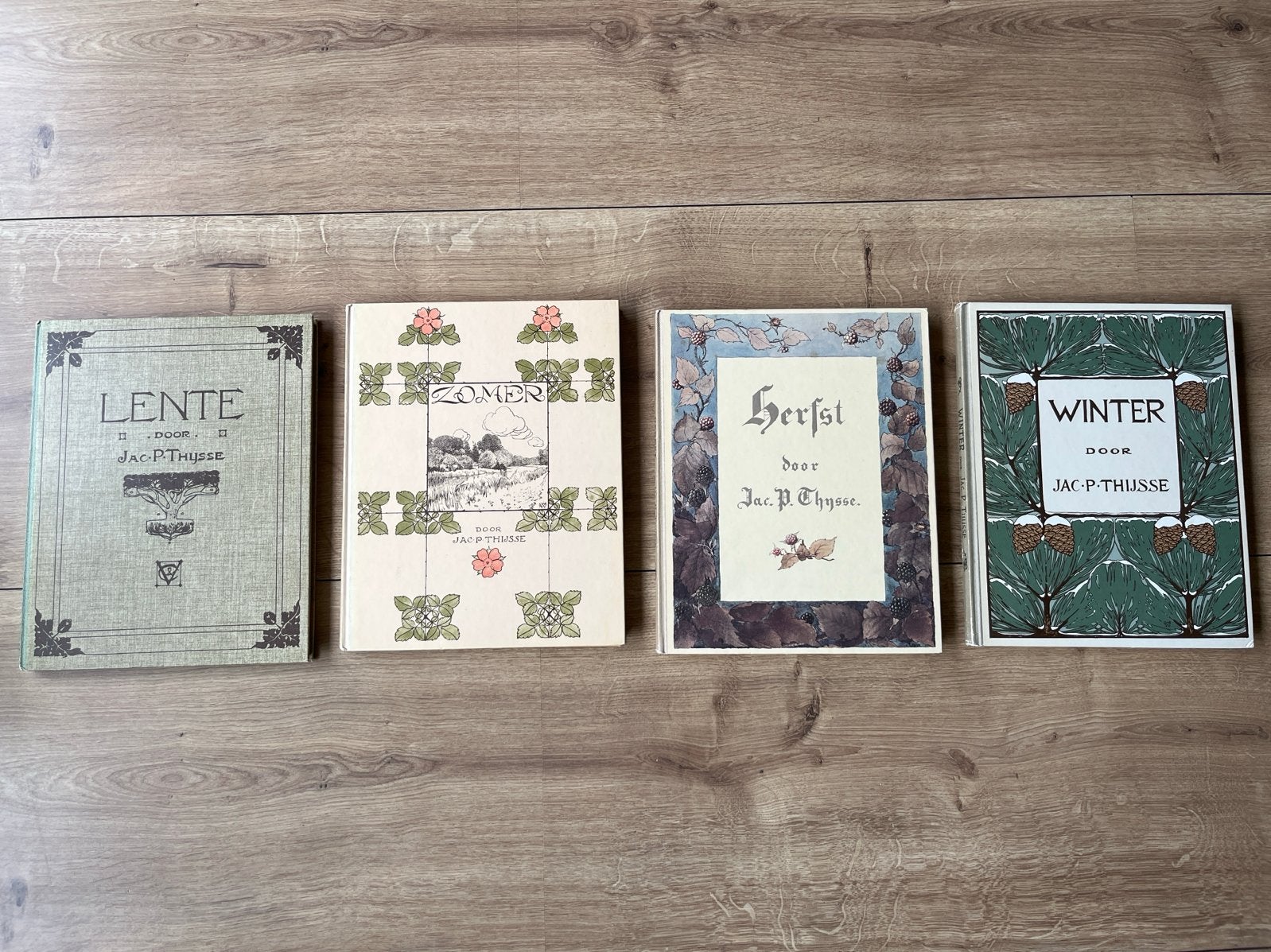 Jac. P. Thijsse - Lente, Zomer, Herfst, Winter (4 boeken), Ophalen of Verzenden, Gelezen, Nederland