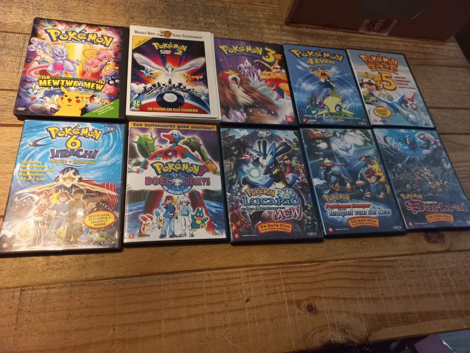 10 pokemon dvds, Tekenfilm, Boxset, Ophalen of Verzenden, Zo goed als nieuw