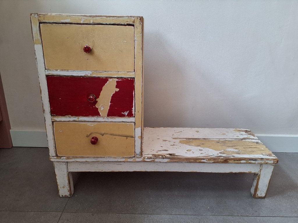 Vintage ladenkastje, Huis en Inrichting, Kasten | Ladekasten, Gebruikt, IntageV, 3 of 4 laden, Minder dan 100 cm