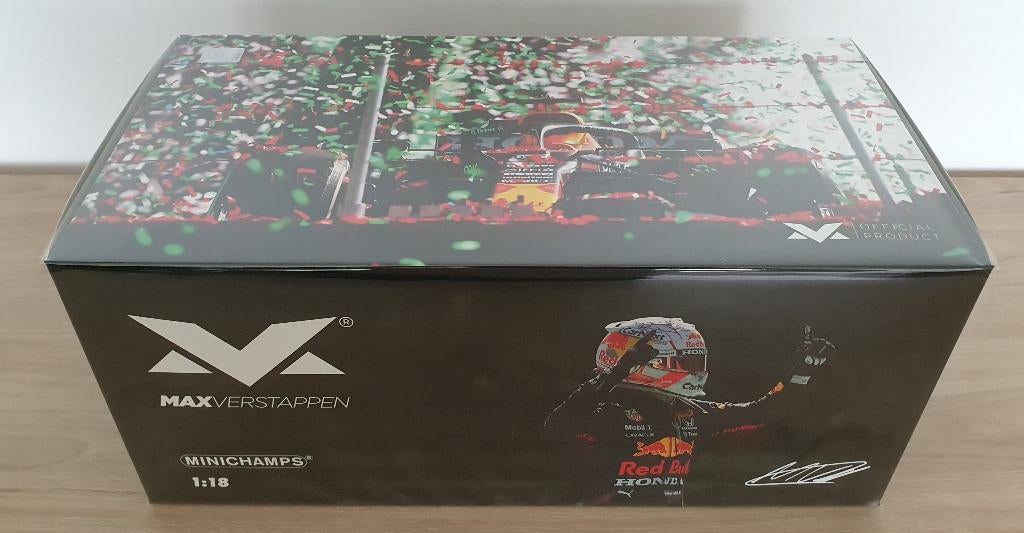 Max Verstappen GP Mexico 2021, Hobby en Vrije tijd, Modelauto's | 1:18, Ophalen of Verzenden, Nieuw, Auto, MiniChamps