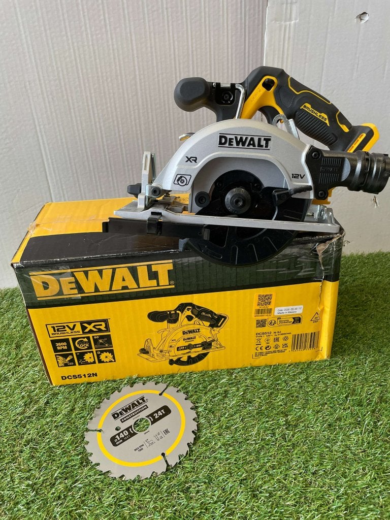 DeWALT DCS512N-XJ 12V Li-ion accu cirkelzaag body - 140mm, Niet ingevuld, DeWalt, Overige typen, Niet ingevuld