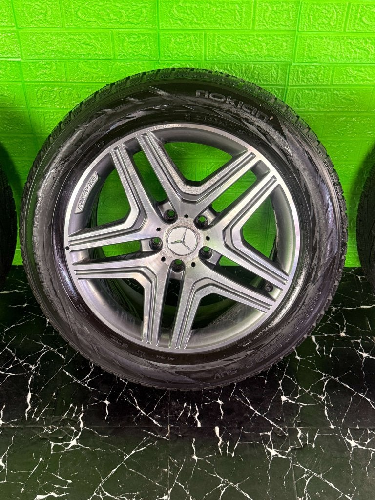 Originele Mercedes G klasse G500 G63 G65 AMG W463 velgen 7MM, Niet ingevuld, Gebruikt, 275 mm, Banden en Velgen