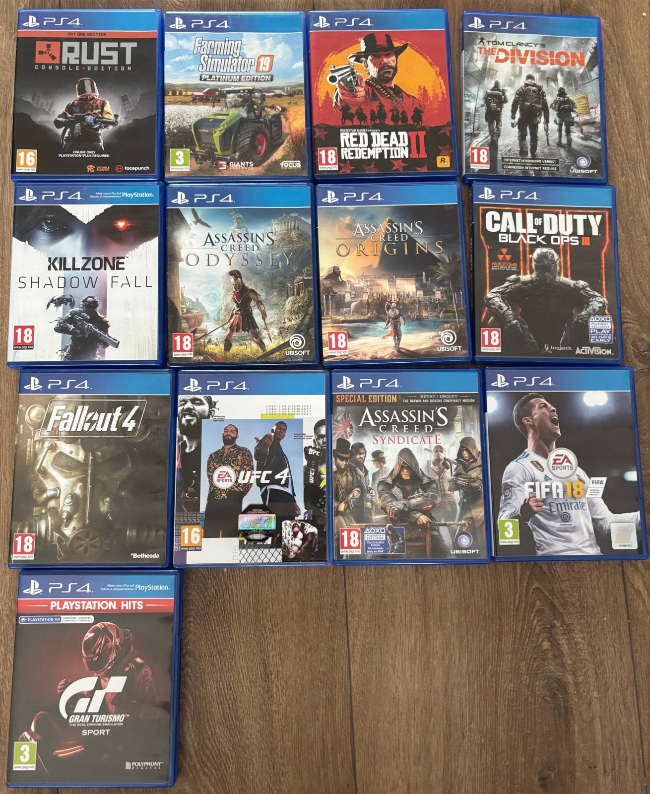 Grote collectie PS4 games: Actie, RPG, Sport en meer!, Spelcomputers en Games, Online, Gebruikt, Vanaf 18 jaar, Overige genres