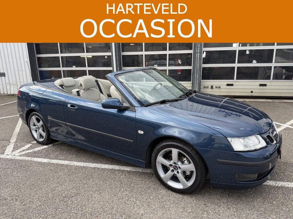 Saab 9-3 Cabrio 1.8t Vector (bj 2008, automaat), Gebruikt, Beige, 4 cilinders, Bedrijf