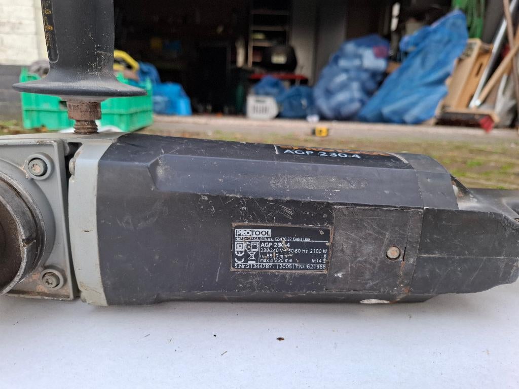 Protool AGP 230-4 haakse slijper, Doe-het-zelf en Verbouw, Ophalen of Verzenden, Gebruikt, 1000 watt of meer, Haakse handslijpmachine