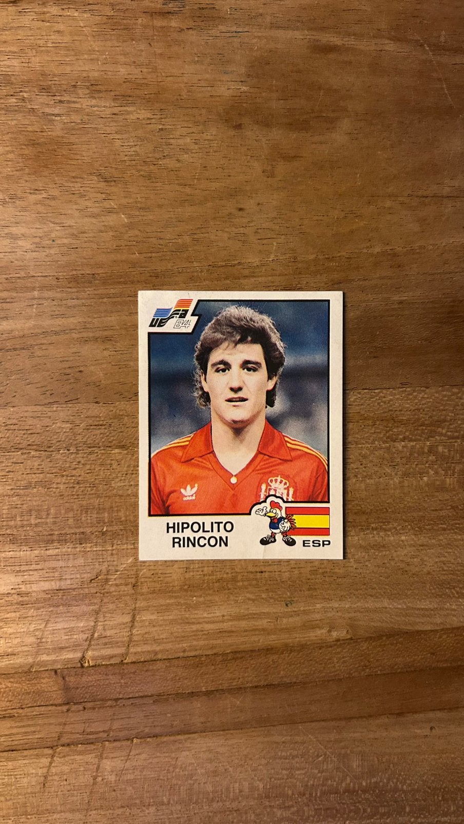 Panini Euro 84 plaatje Hipolito Rincon Spanje EK 84, Verzenden, Zo goed als nieuw, Plaatje