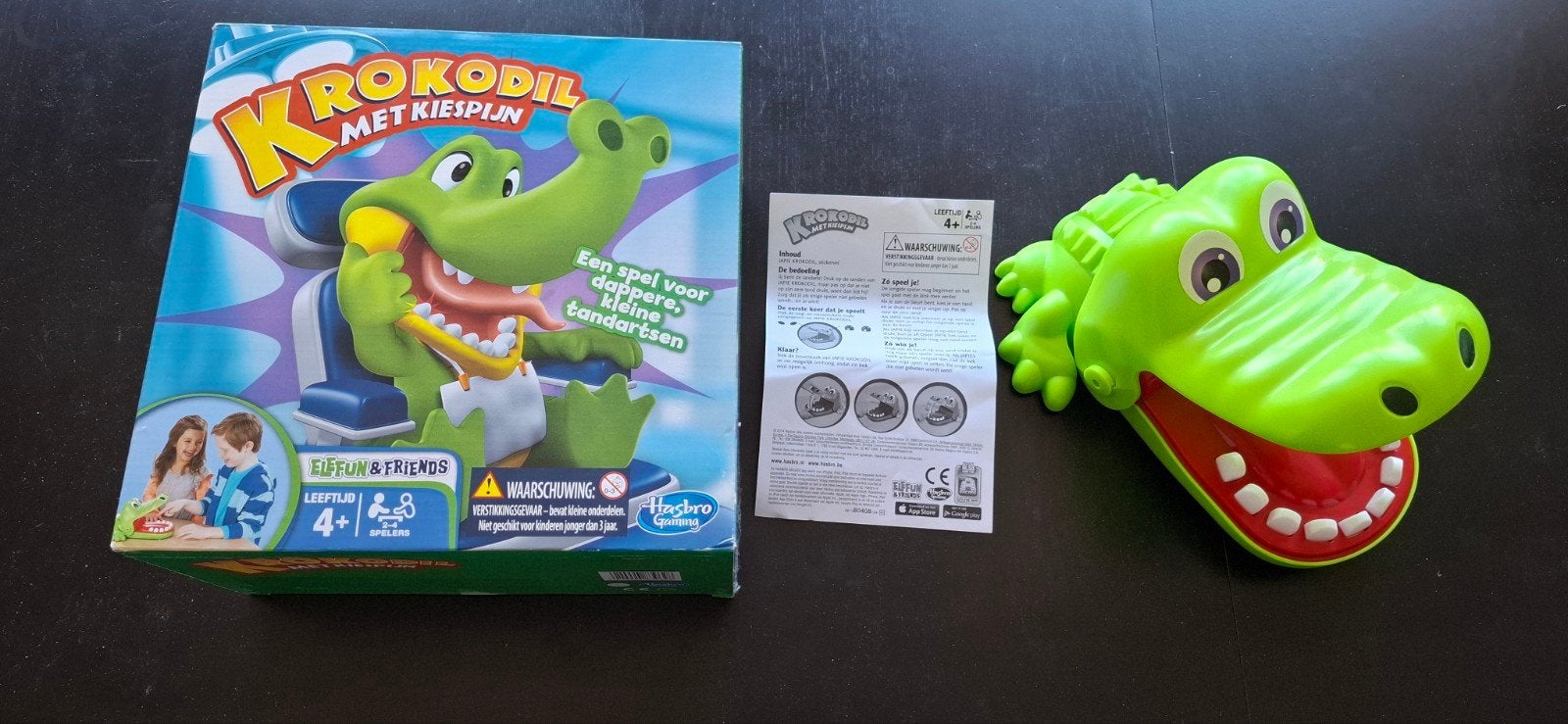 Krokodil met kiespijn spel, van Hasbro, Drie of vier spelers, Ophalen of Verzenden, Zo goed als nieuw, Hasbro Games