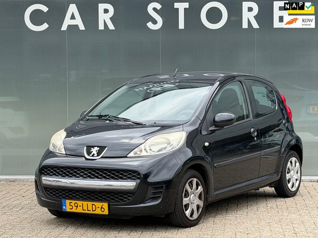 Peugeot 107 1.0-12V XS, Auto's, Peugeot, Voorwielaandrijving, Stof, Gebruikt, Zwart