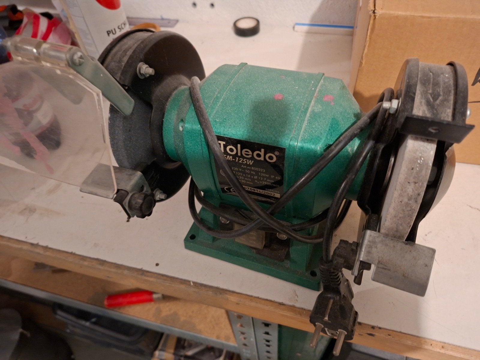 Toledo TSM-125W bankslijpmachine, Ophalen, Gebruikt, Minder dan 700 watt, Werkbankslijpmachine