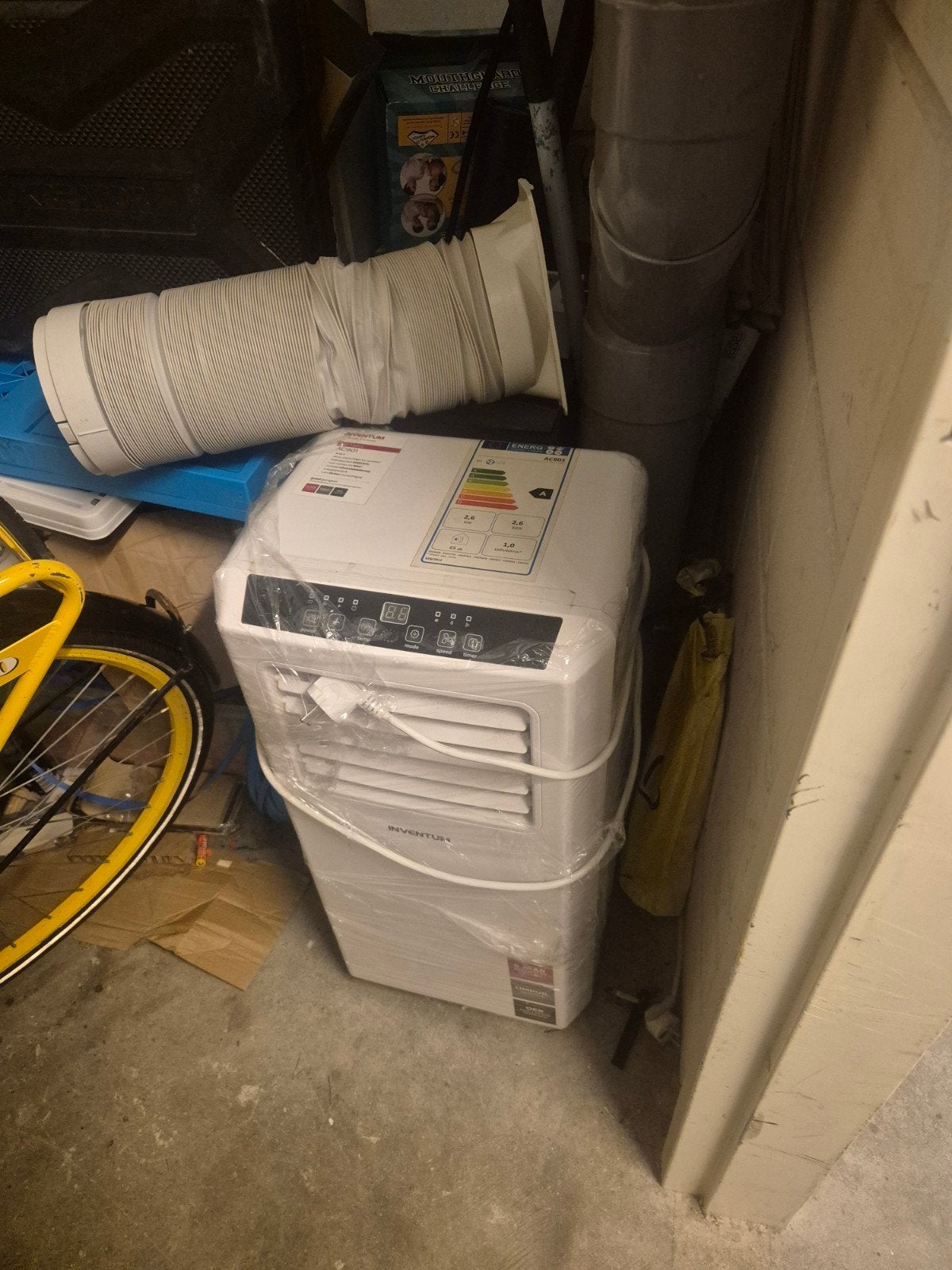 Inventum AC901 Mobiele Airco 3-in-1 Koelen, Ventileren,, Witgoed en Apparatuur, Ophalen, Gebruikt, Minder dan 60 m³, 3 snelheden of meer