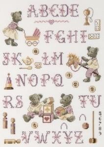 Borduurpakket Funny bears ABC BK856, Geen, Geen, Nieuw, Ophalen of Verzenden