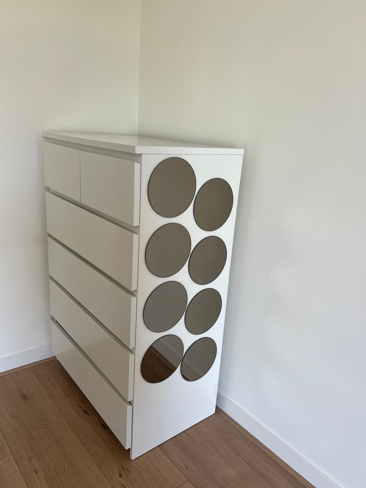 Witte MALM ladekast ikea, Huis en Inrichting, Ophalen, Gebruikt, 5 laden of meer, 50 tot 100 cm