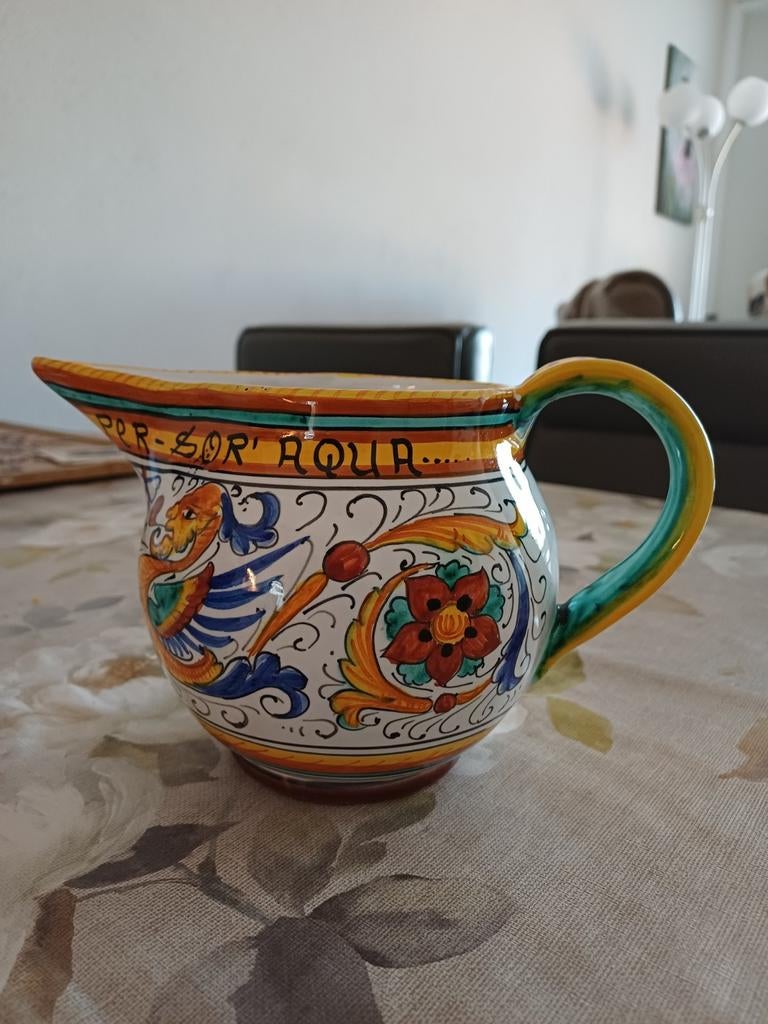 Vintage kan van Augusta Deruta, Ophalen of Verzenden