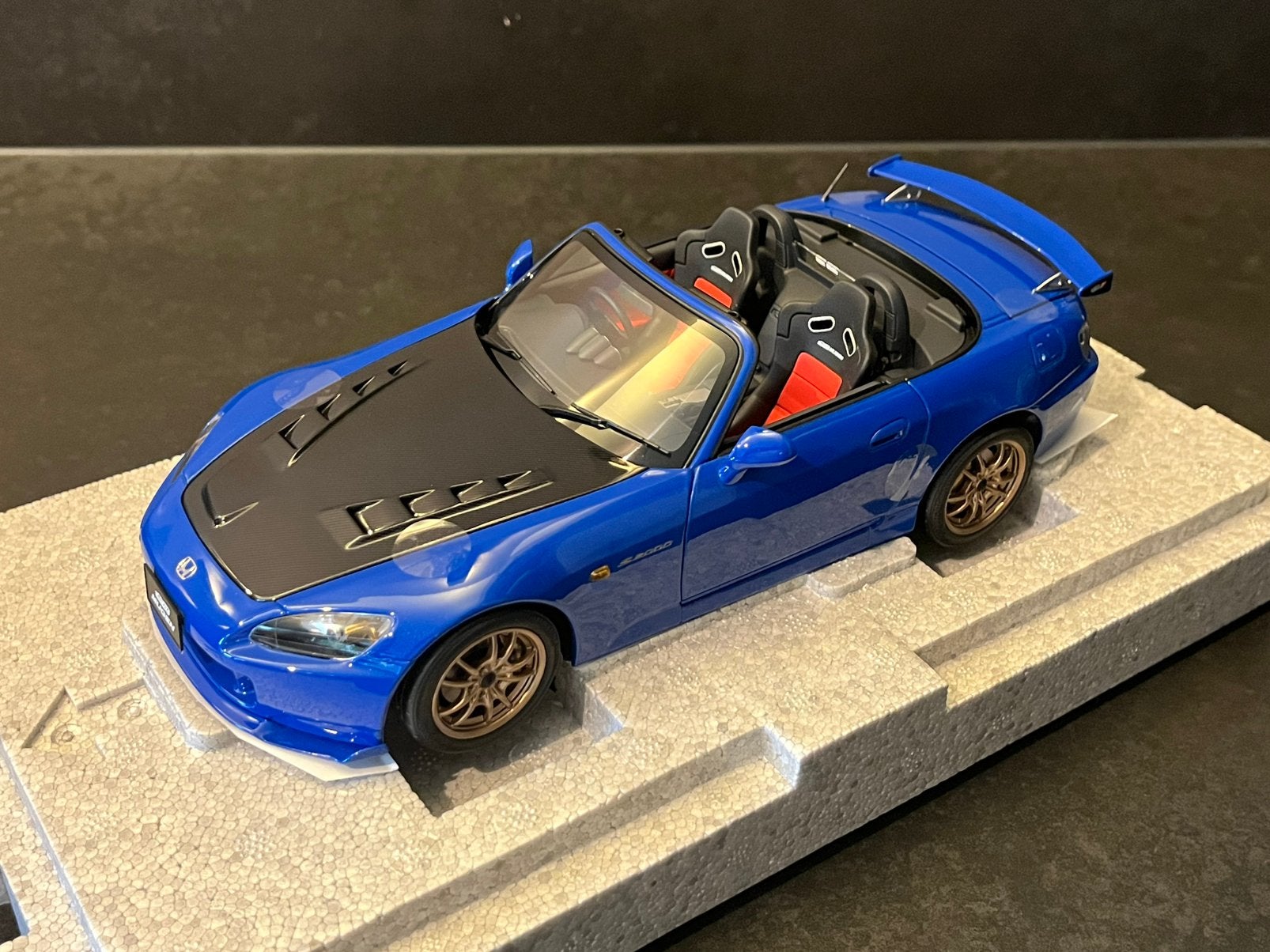 Honda S2000 TYPE S (2007) blauw 1:18 Motorhelix, Ophalen of Verzenden, Nieuw, Auto, Overige merken