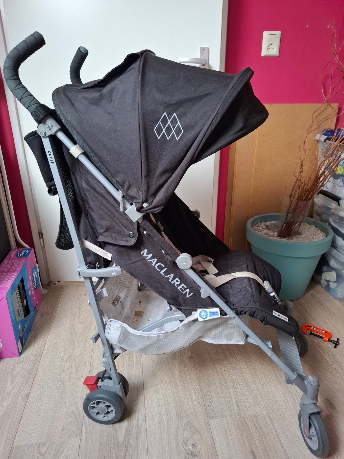 maclaren buggy met reistas, Ophalen, Gebruikt, Maclaren
