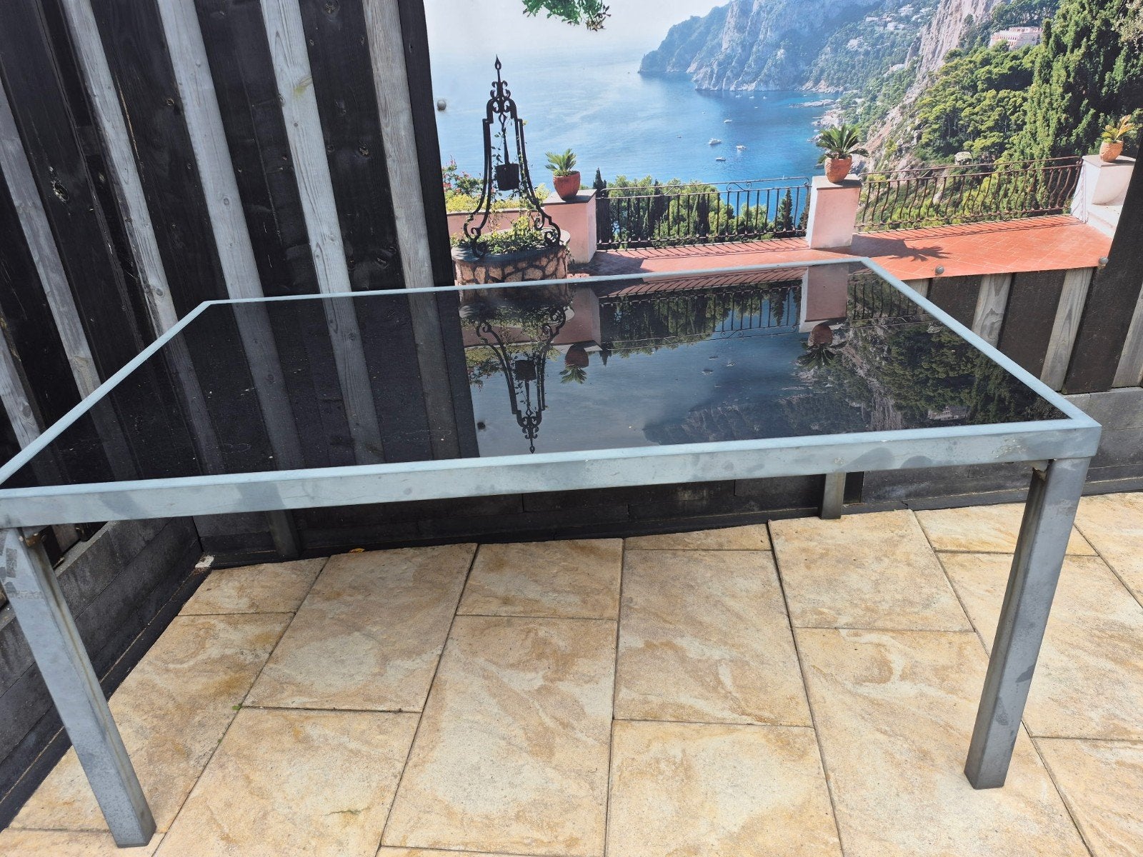 tuin tafel, Ophalen, Rechthoekig