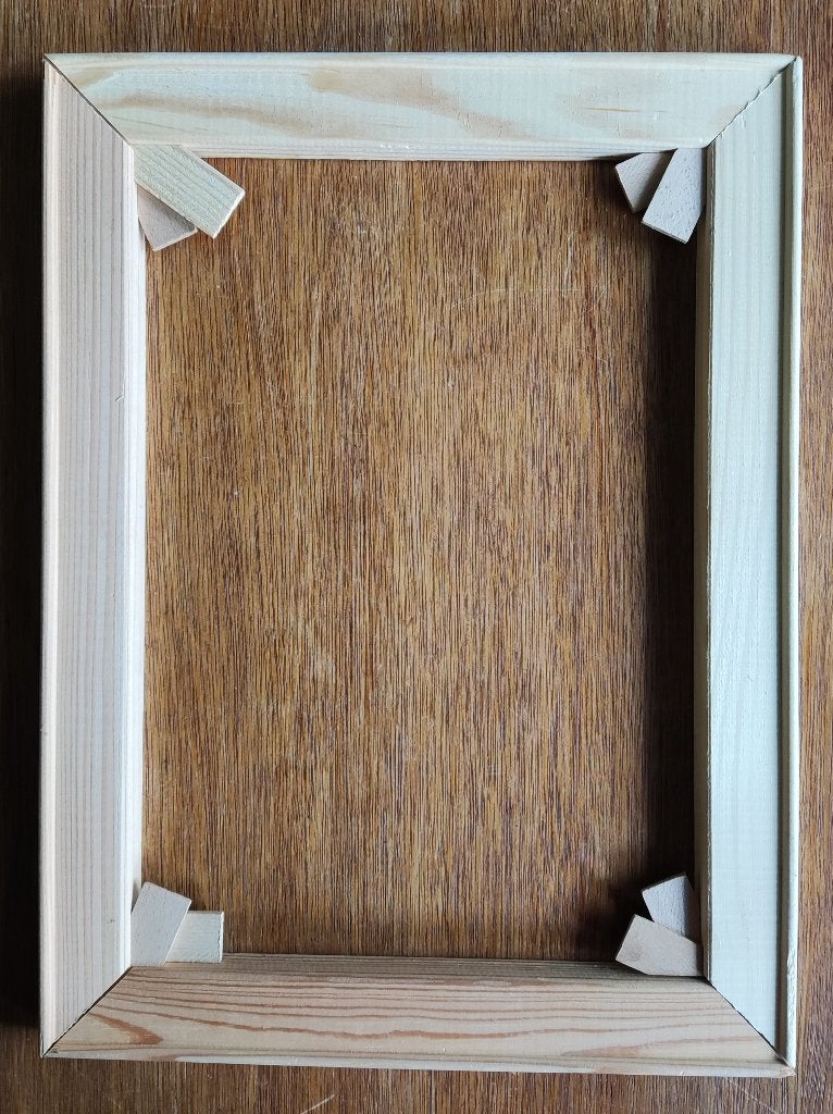 Houten frame voor schildersdoek, canvasdoek 30 x 40, Ophalen of Verzenden, Gebruikt, Overige typen