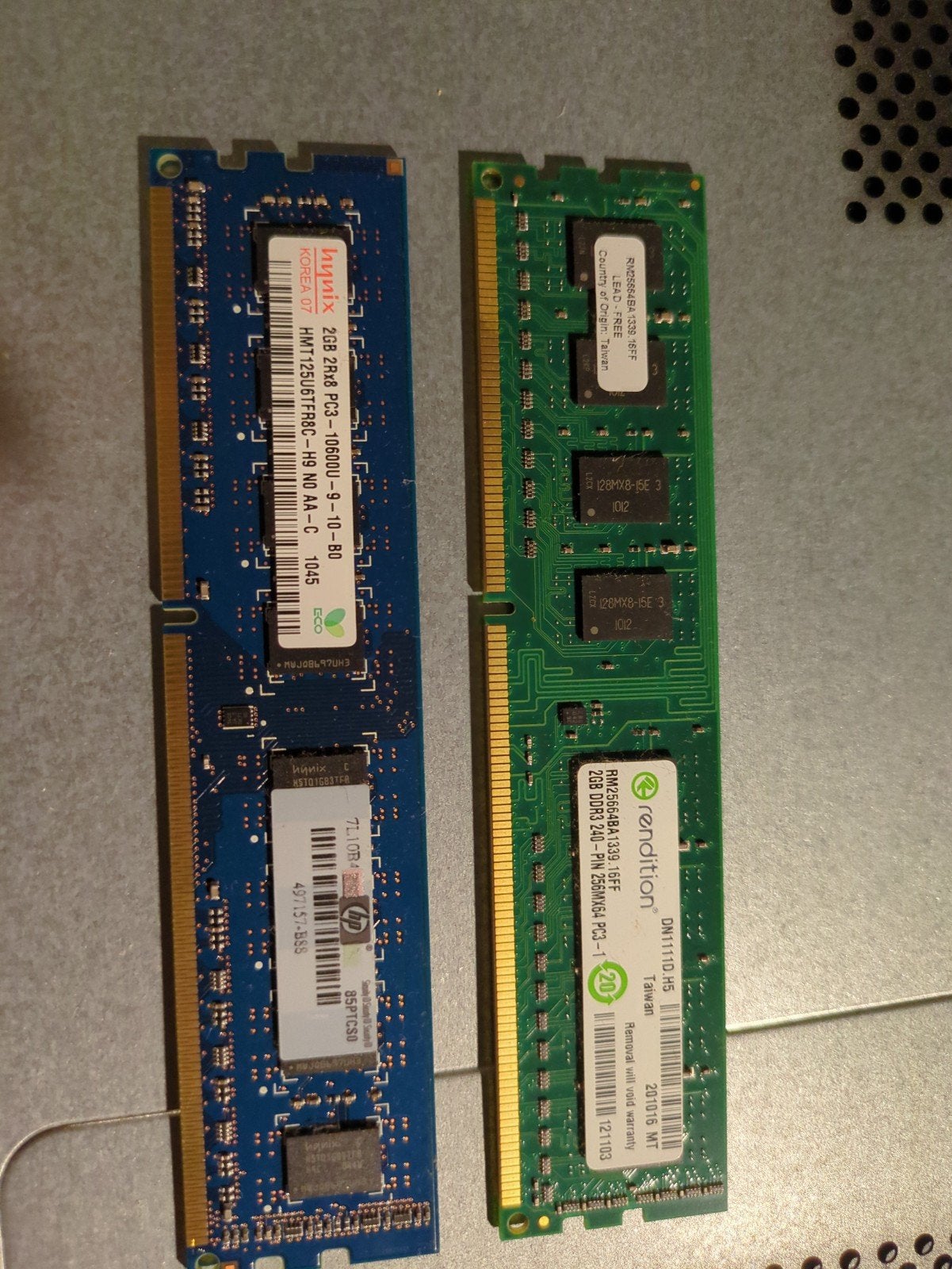 2x 2GB DDR2 RAM Geheugenmodules voor Desktop, Computers en Software, Gebruikt, Ophalen of Verzenden, DDR2, Desktop