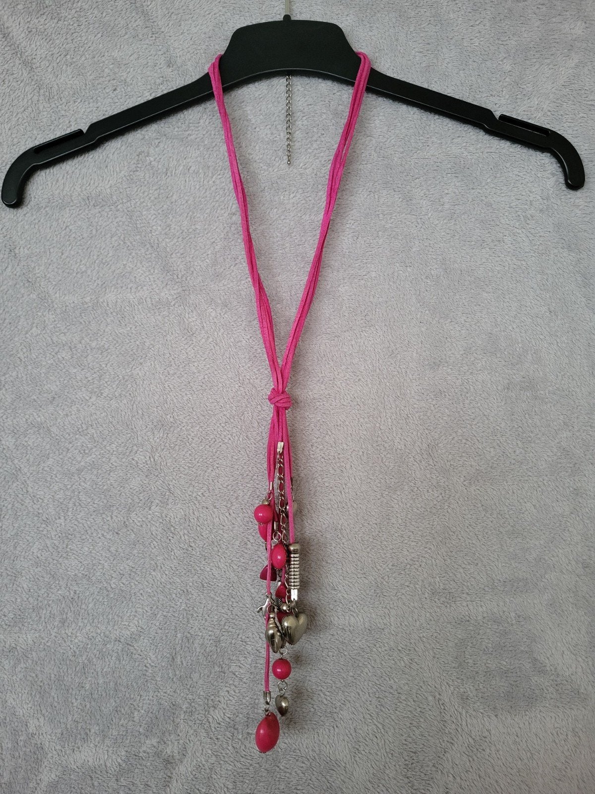 Lange lariat-ketting in Ibiza/boho-stijl, Sieraden, Tassen en Uiterlijk, Kindersieraden, Verzenden, Nieuw, Roze, Ketting