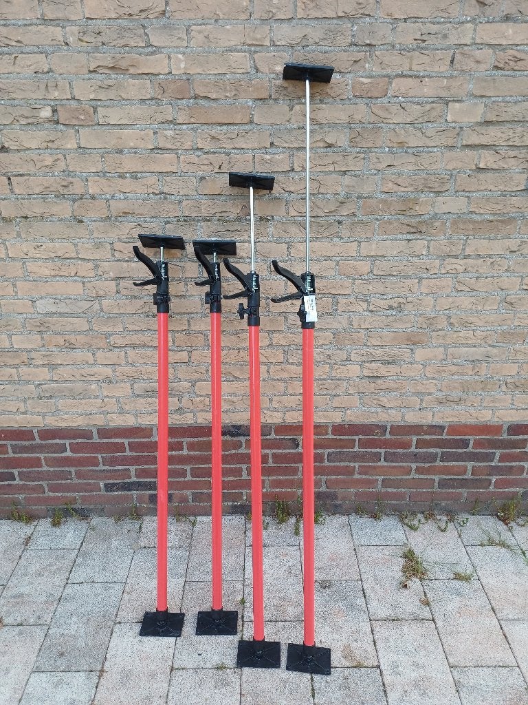 Set van 4 telescopische steunen rood, Ophalen, Gebruikt