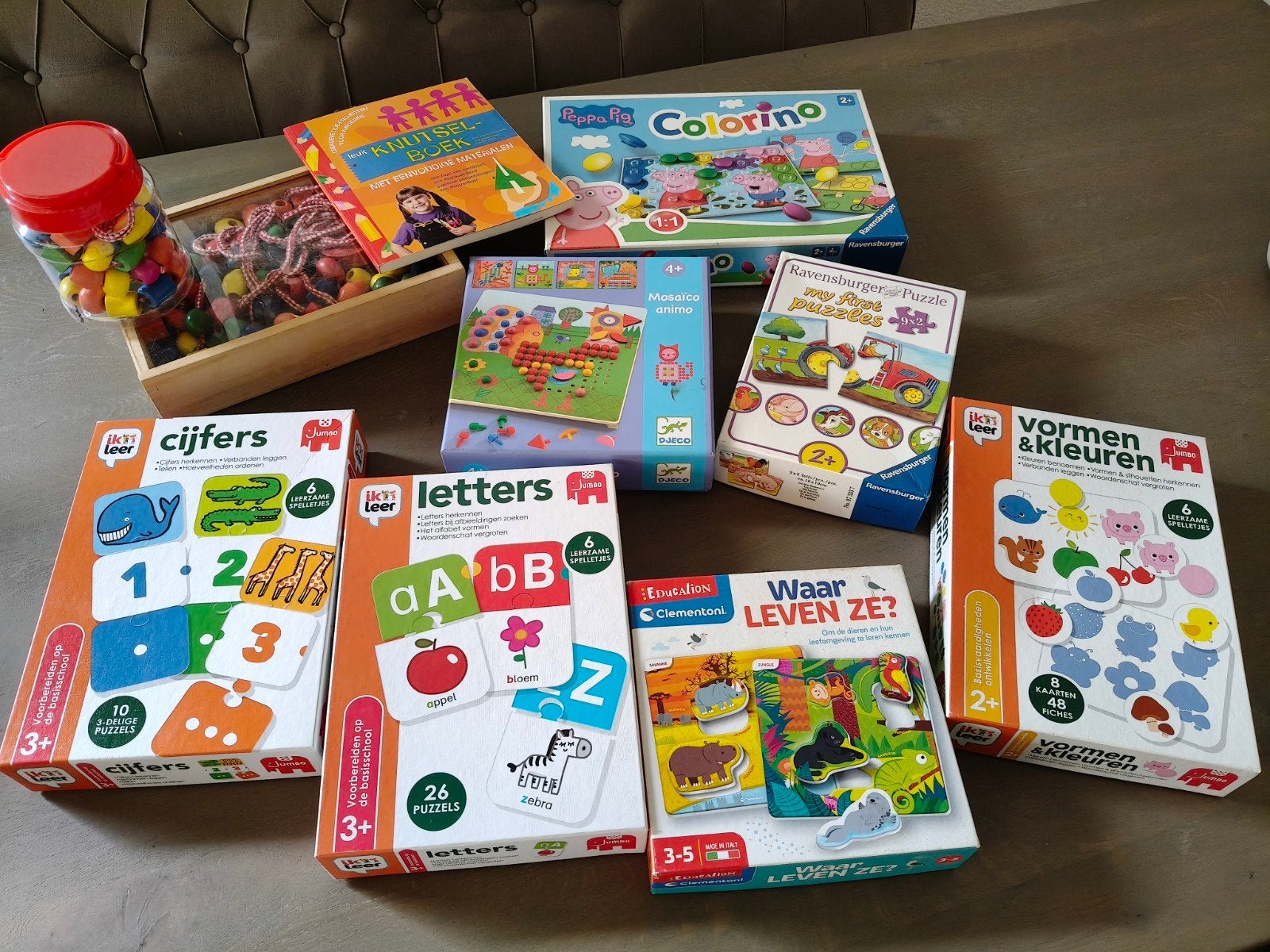 Grote set educatief speelgoed en knutselspullen, Ophalen, Gebruikt, Knutselen