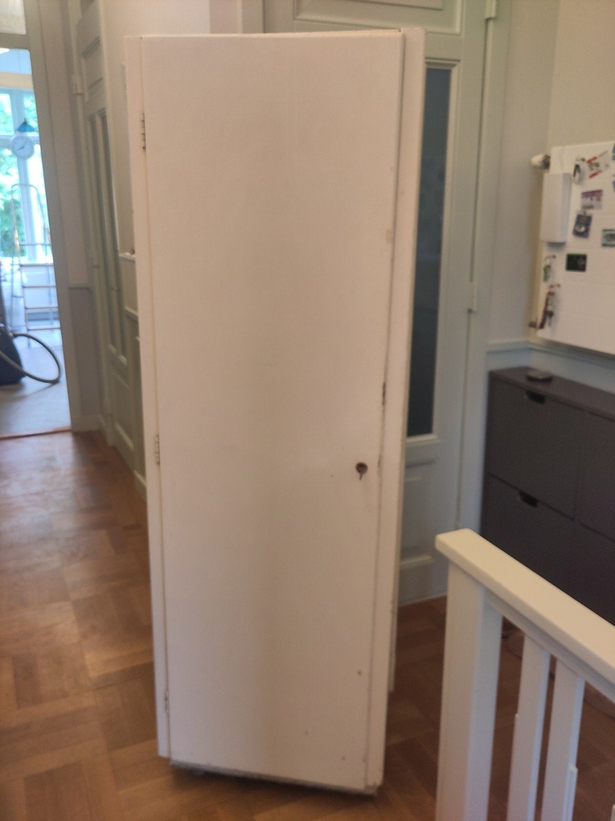 Originele jaren 50 Bruynzeel keukenkast – wit vintage, Ophalen, 50 tot 100 cm, Vintage industrieel, 150 tot 200 cm