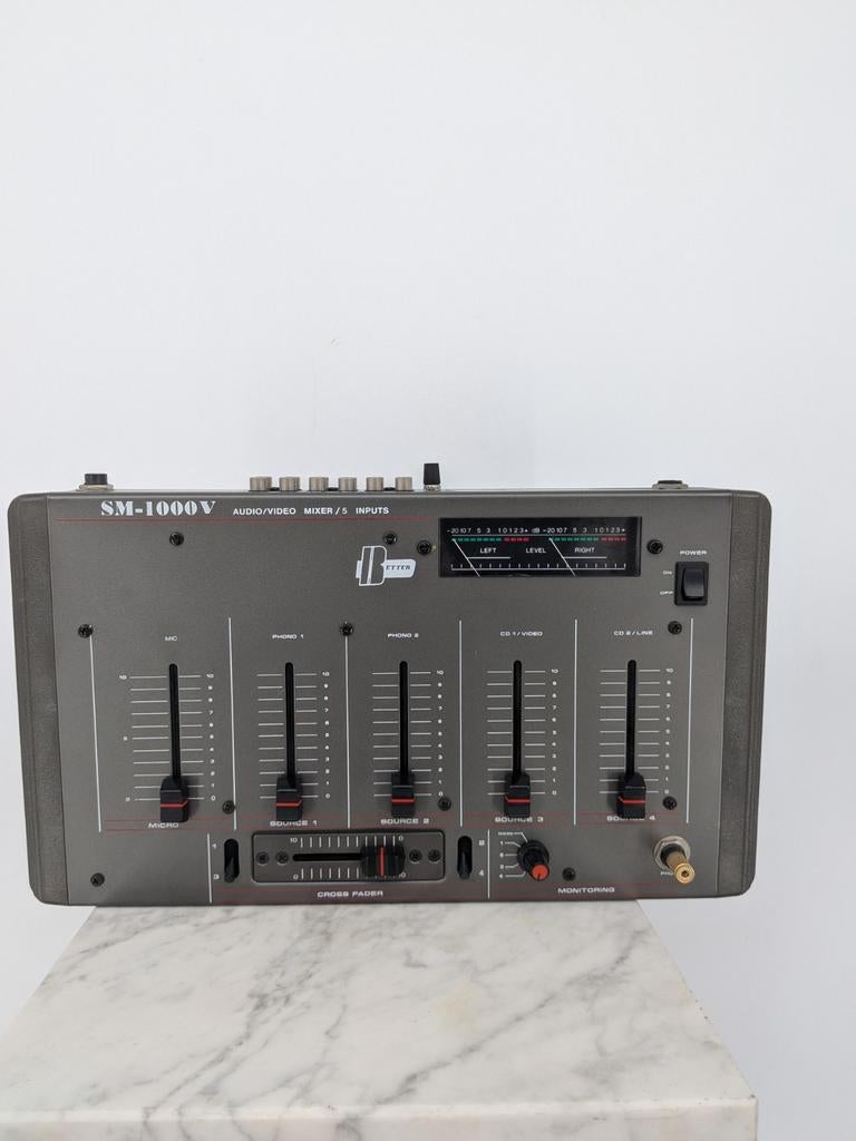 Vintage SM-1000V Audio/Video Mixer | DJ Mixer | 5 Kanaals, Gebruikt, Ophalen of Verzenden, Onbekend, Onbekend