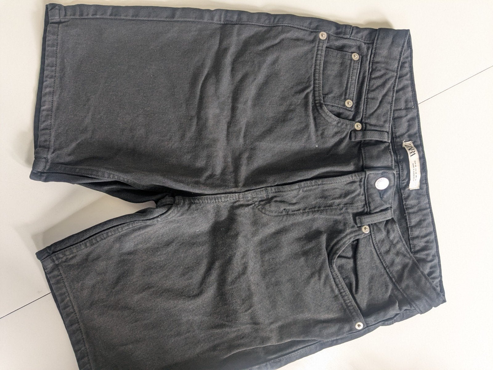 Zara korte broek zwart maat eur 38 (M), Ophalen of Verzenden, Zo goed als nieuw, Maat 46 (S) of kleiner, Zwart