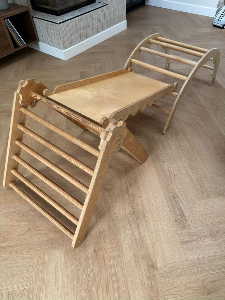 Wooden Pikler Triangle Set (3-in-1), Ophalen, Gebruikt, Overige typen