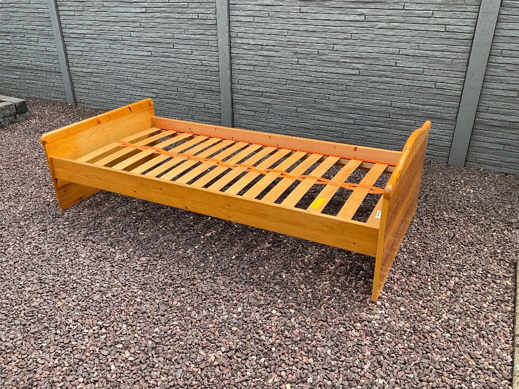 Kinderbed grenen voor matras 90x200cm, Ophalen, 85 tot 100 cm, Gebruikt, Lattenbodem