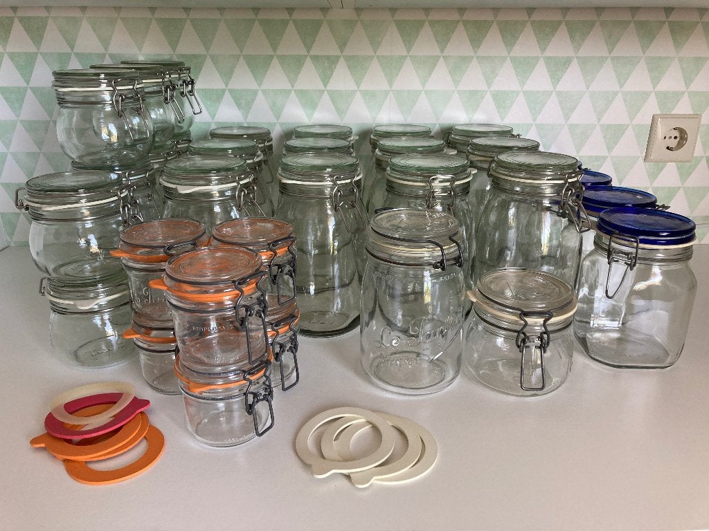 Weckpotten 36stuks, Ikea Korken, Le Parfait en Fido, Ophalen, IKEA, Voorraadpot, Glas