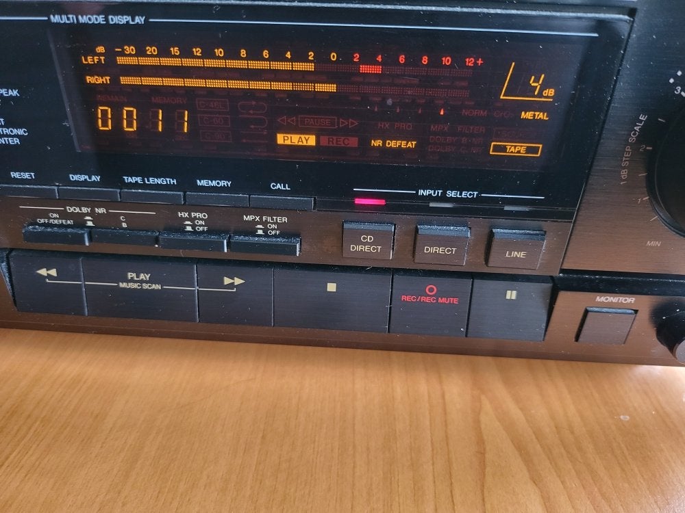 JVC TD-V711 cassettedeck, Audio, Tv en Foto, Cassettedecks, Ophalen of Verzenden, Enkel, JVC