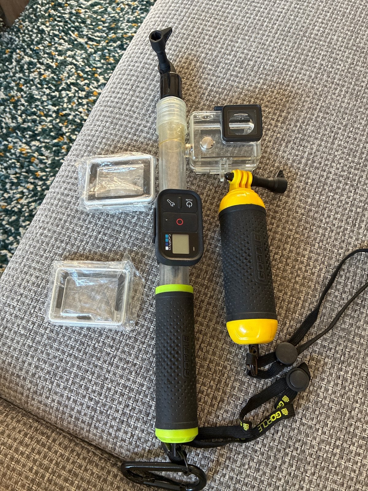 GoPro accessoires: GoPole, afstandsbediening, behuizingen, Ophalen of Verzenden, Gebruikt, GoPro