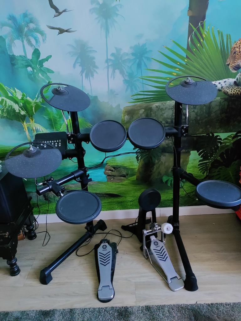 Yamaha DTX 450K Elektronisch Drumstel met Stokken en Kruk, Muziek en Instrumenten, Ophalen, Gebruikt, Yamaha, Elektronisch