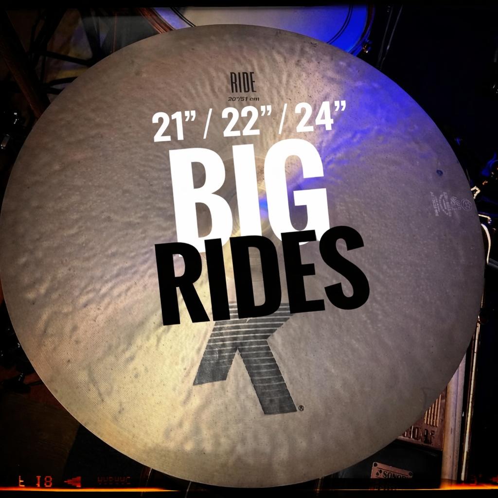 Zildjian BIG Ride Collection – K, A & Vintage 22-23-24 inch, Gebruikt, USA, Drums of Percussie, Ophalen of Verzenden