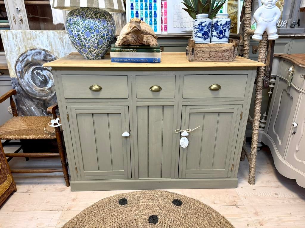 Commode dressoir ladekast linnenkast vintage babykamer, Huis en Inrichting, Kasten | Dressoirs, Ophalen, 100 tot 150 cm, Zo goed als nieuw