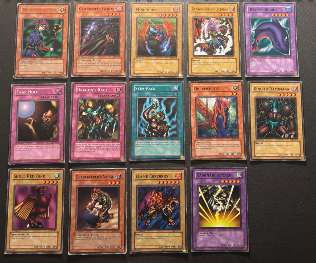 Oude Yu-Gi-Oh Kaarten Collectie - 15 Stuks - 1e Edition, Ophalen of Verzenden, Gebruikt, Meerdere kaarten
