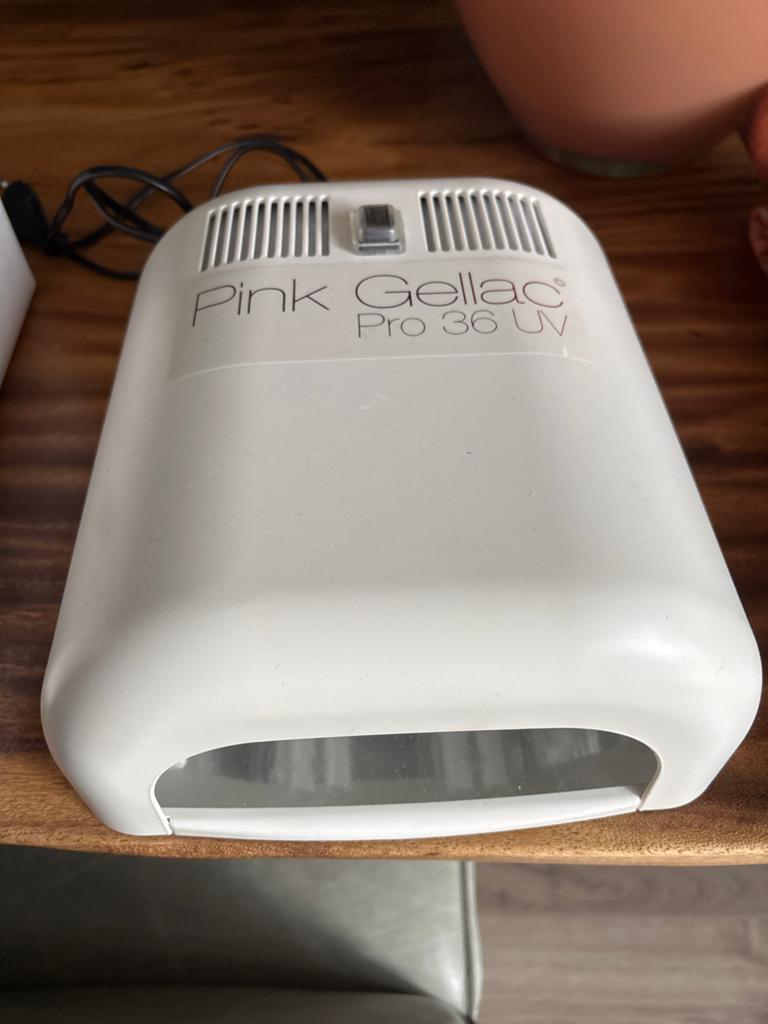 Pink Gellak UV lamp, Ophalen of Verzenden, Zo goed als nieuw, Hand- en Voetverzorging