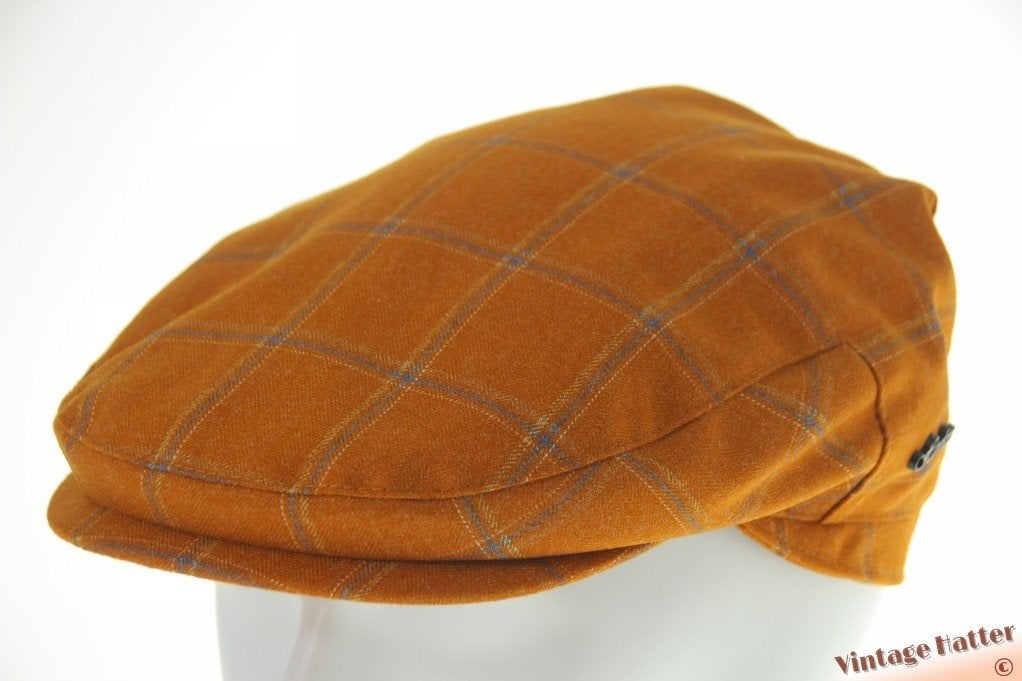 flatcap Platte pet Hawkins oranje katoen mix 58, 59 60 nieuw, Nieuw, Ophalen of Verzenden, Pet, 58 of 59 cm (L, 7¼ of ⅜ inch)