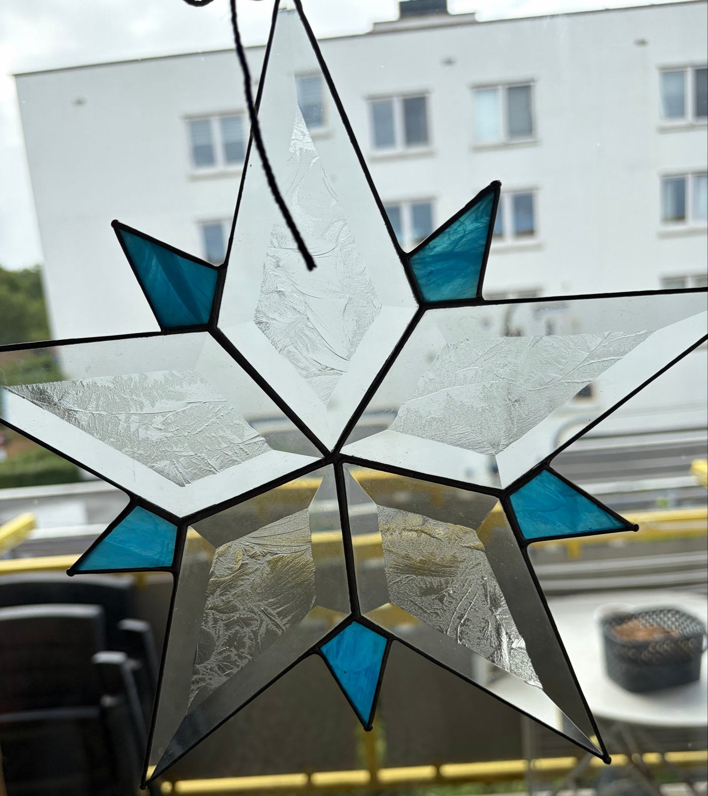 Glazen Ster Hanger - Tiffany Stijl glas in lood, Ophalen of Verzenden