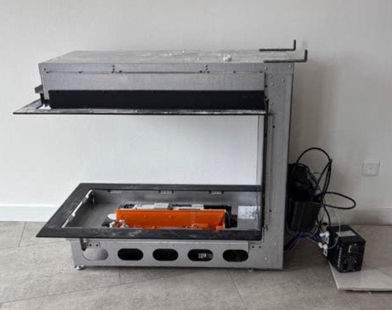 Faber E-Matrix Mood 800/500 RD - elektrische waterdamp haard, Huis en Inrichting, Haarden, Zo goed als nieuw, Elektrische haard
