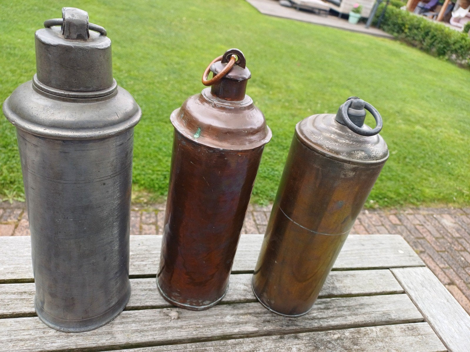 Set van 3 Antieke kruiken., Ophalen, Koper