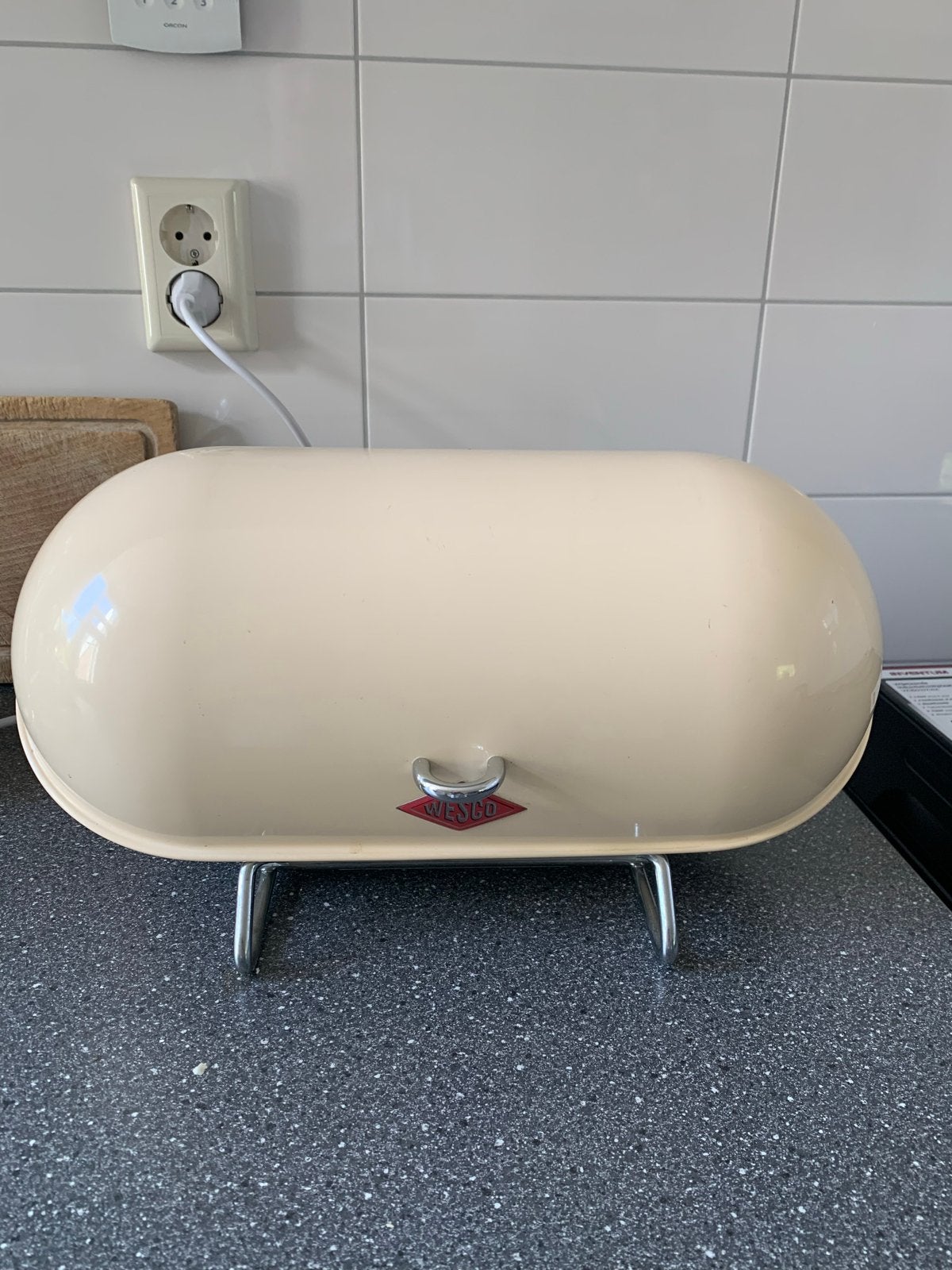 Wesco Broodtrommel - Crème/Beige, Huis en Inrichting, Keuken | Keukenbenodigdheden, Beige, Gebruikt, Ophalen of Verzenden, Metaal