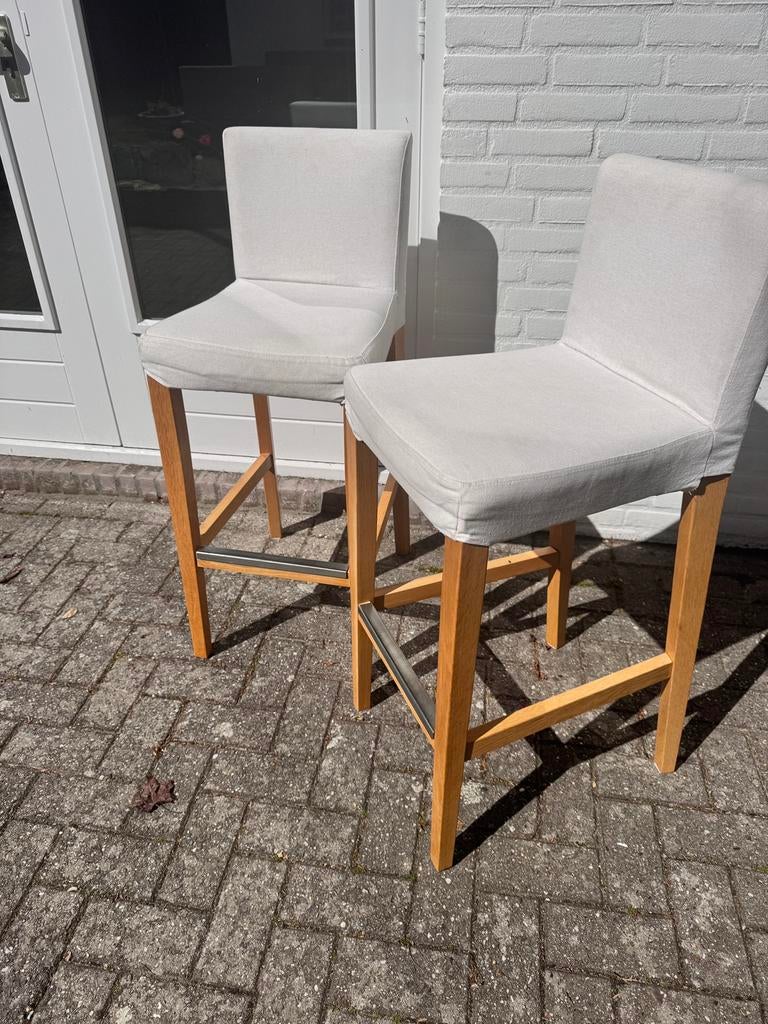 Barkrukken 2 stuks., Tuin en Terras, Tuinsets en Loungesets, Ophalen, Zo goed als nieuw, 2 zitplaatsen